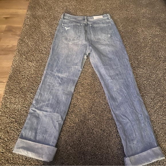 Pistola Light Blue Distressed Woman’s Boyfriend Jeans Size 25 Preppy Picnic Mood - Picture 10 of 14